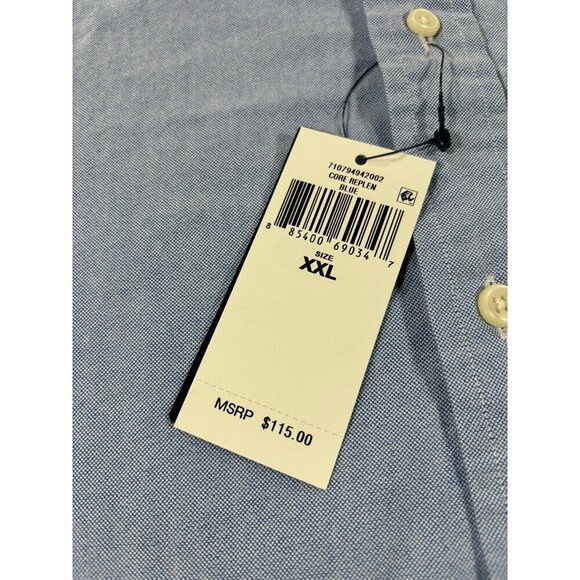 Polo Ralph Lauren Shirt Mens 2XL XXL Blue Button Down Short Sleeve Classic Fit - Picture 6 of 11